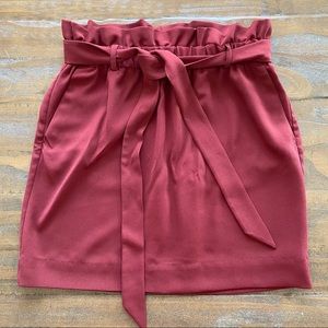 Express Paper Bag Waist Skirt